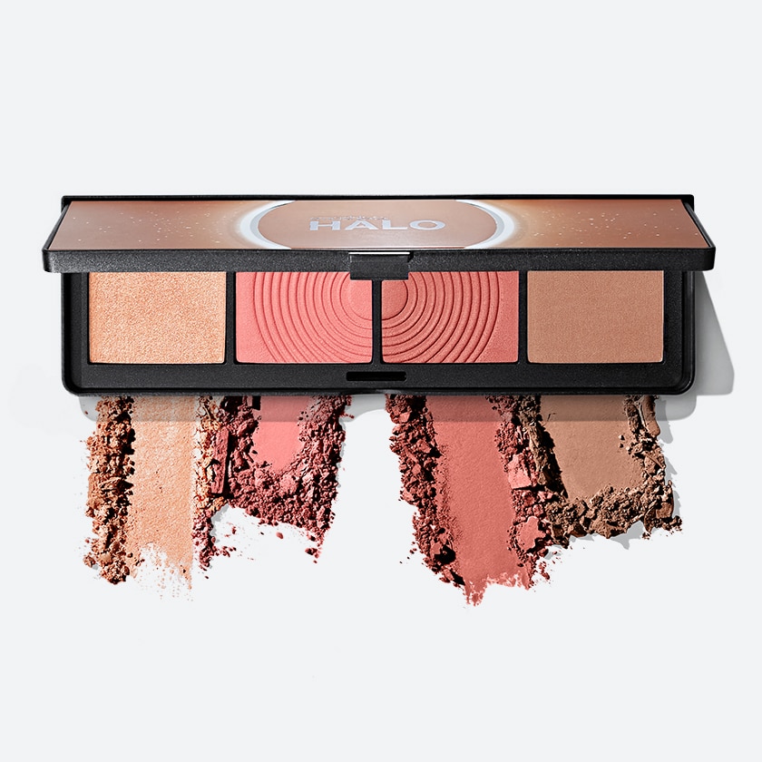 Halo Sculpt + Glow Contour, Blush + Highlighter Palette With Vitamin E